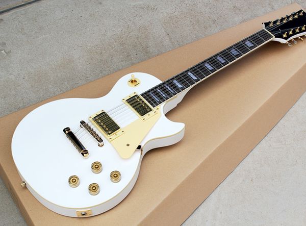 12 tring electric guitar white body and light yellow pickguard with gold hardware offer cu tomized
12 tring electric guitar white body and light yellow pickguard with gold hardware offer cu tomized