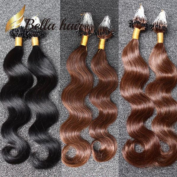3set/lot micro ring loop brazilian body wave human hair color#1#2#4 grade 8a 100g/set bella hair, Black
3set/lot micro ring loop brazilian body wave human hair color#1#2#4 grade 8a 100g/set bella hair, Black