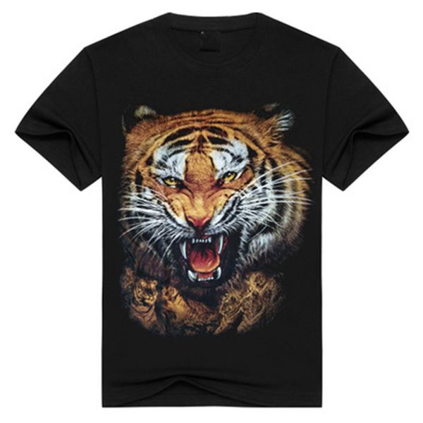 Summer US Russia Tide Brave Men Tiger Wolf head 3D Animal Print streetwear TShirt short sleeve black white cotton Chiffon Anti-Wrinkle shirt
Summer US Russia Tide Brave Men Tiger Wolf head 3D Animal Print streetwear TShirt short sleeve black white cotton Chiffon Anti-Wrinkle shirt