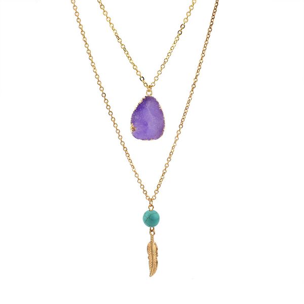 natural eurquoise pearl ball irregularity spar leaf feather pendant multilayer drusy druzy necklace for women jewelry b0914, Silver
natural eurquoise pearl ball irregularity spar leaf feather pendant multilayer drusy druzy necklace for women jewelry b0914, Silver