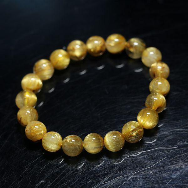 natural genuine arrange titanium gold hair rutile quartz cat's eye stretch bracelet round beads 9.5mm 04282, Black 
natural genuine arrange titanium gold hair rutile quartz cat's eye stretch bracelet round beads 9.5mm 04282, Black
