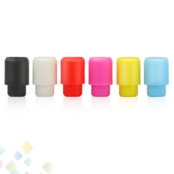 

510 Test Drip Tip Disposable Silica Gel Drip Tip Silicone Mouthpiece Wide Bore E Cigarette fit RDA Atomizers Colorful DHL Free