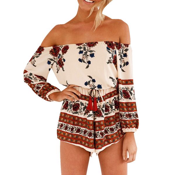summer women rompers and jumpsuits fashion long sleeve off the shoulder playsuit jumpsuit beachwear plus size, Gray
summer women rompers and jumpsuits fashion long sleeve off the shoulder playsuit jumpsuit beachwear plus size, Gray