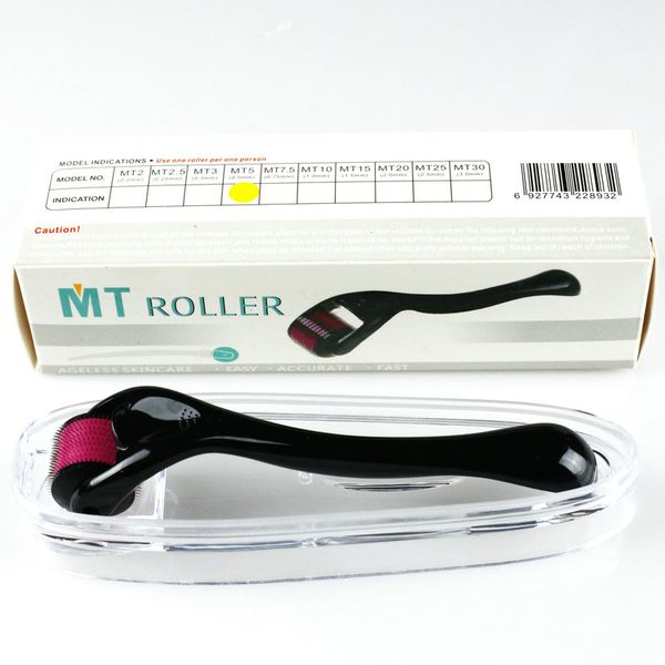 mt derma roller 540 needles dermaroller skin dermaroller microneedle roller skin acne therapy system 0.2mm-3.0mm