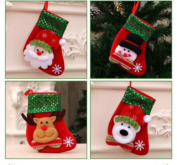 150pcs Christmas socks Christmas Bag Ornaments Sequins Embellished Non Woven Fabrics Party Gifts For Kids Candy Bag Christmas Stockings
150pcs Christmas socks Christmas Bag Ornaments Sequins Embellished Non Woven Fabrics Party Gifts For Kids Candy Bag Christmas Stockings