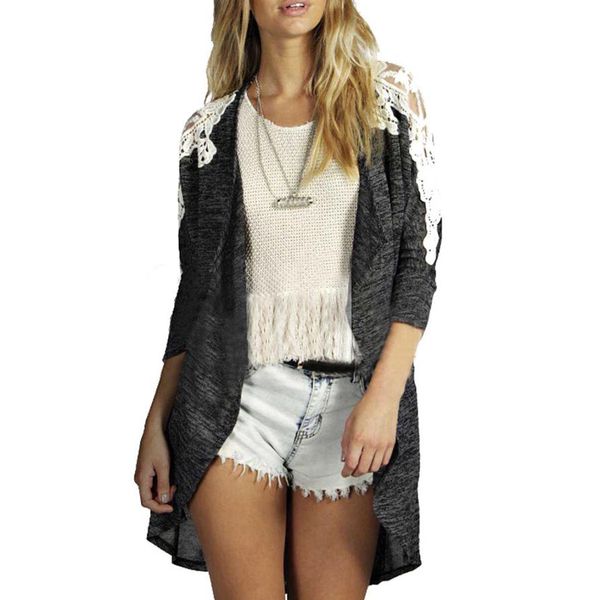 wholesale- kimisohand 2017 new arrival fashion women long sleeve lace casual knit sleeve sweater coat cardigan jacket outwear for autumn, White;black
wholesale- kimisohand 2017 new arrival fashion women long sleeve lace casual knit sleeve sweater coat cardigan jacket outwear for autumn, White;black