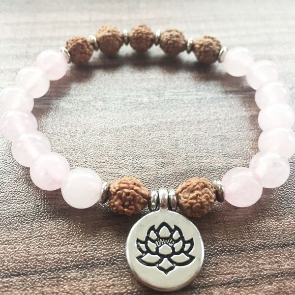 Rose Quartz Bracelets Bodie Bracelets Bracelet Women Charm Bracelet Yoga Beads Mala Beads Lotus Pendant
Rose Quartz Bracelets Bodie Bracelets Bracelet Women Charm Bracelet Yoga Beads Mala Beads Lotus Pendant