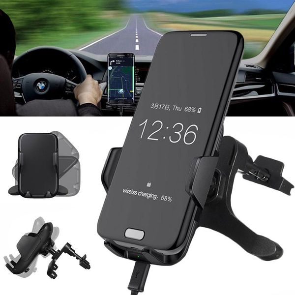 car mobile phone holder mount stand air vent qi wireless phone charger vehicle dock for iphone 8 7 6 6s samsung s8 s7 s6 note8 xiaomi huawei 
car mobile phone holder mount stand air vent qi wireless phone charger vehicle dock for iphone 8 7 6 6s samsung s8 s7 s6 note8 xiaomi huawei