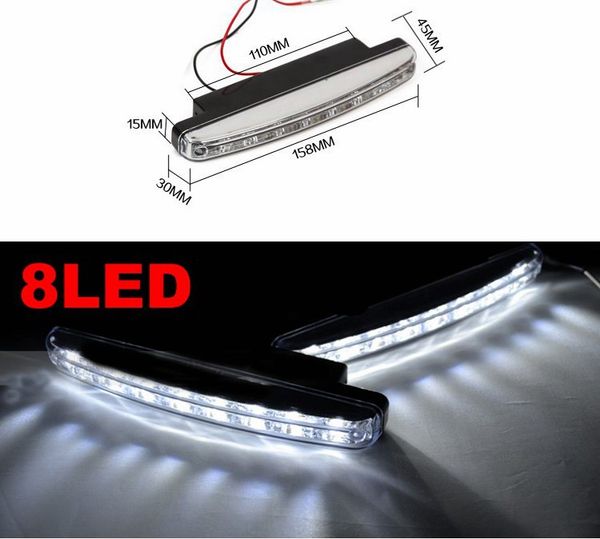 2pcs/set dc 12v 8w 8led universal car daytime driving running light drl head lamp super white color waterproof external led car styling
2pcs/set dc 12v 8w 8led universal car daytime driving running light drl head lamp super white color waterproof external led car styling