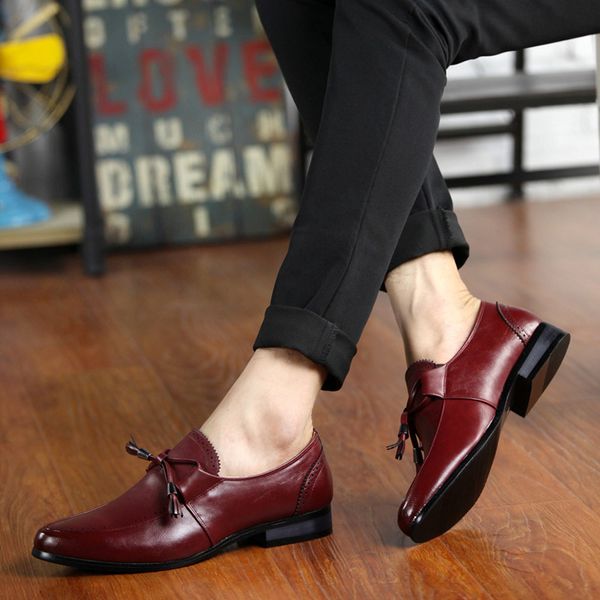 england brand design red men wedding party formal dress soft genuine leather shoes tassel driving shoe chaussure homme zapatos hombre sapato, Black
england brand design red men wedding party formal dress soft genuine leather shoes tassel driving shoe chaussure homme zapatos hombre sapato, Black