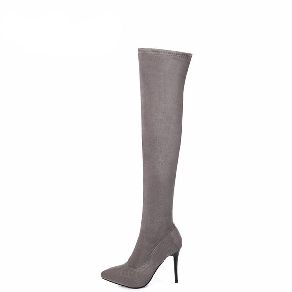 2017 winter fashion over the knee boots woman stretch boots long thigh high boots plush high heels stilettos, Black
2017 winter fashion over the knee boots woman stretch boots long thigh high boots plush high heels stilettos, Black