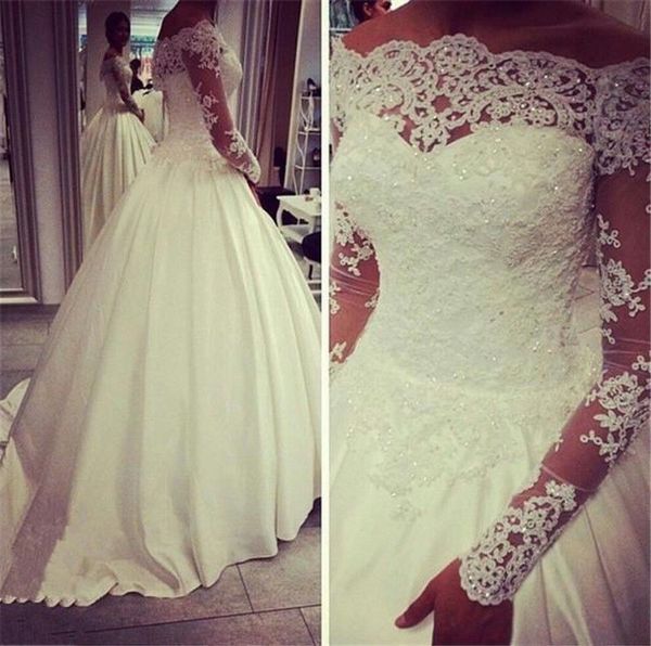 vintage a line wedding dresses handmade appliques princess latest design bridal gowns transparent gorgeous fashion long sleeve hot, White
vintage a line wedding dresses handmade appliques princess latest design bridal gowns transparent gorgeous fashion long sleeve hot, White