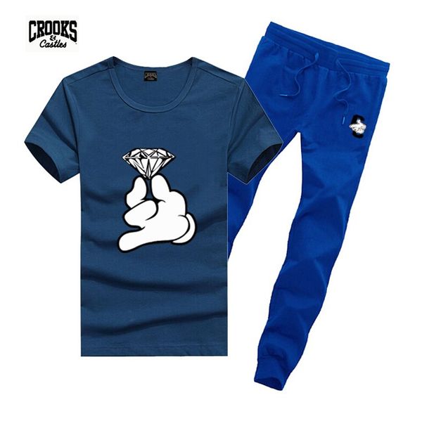 d2597 s-5xl men leisure crooks and castles t-shirt and long pants suit o-neck elastic waist tracksuits, Gray
d2597 s-5xl men leisure crooks and castles t-shirt and long pants suit o-neck elastic waist tracksuits, Gray