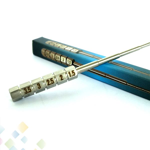 Coil Jig 3.5/3/2.5/2/1.5mm SS DIY E-cigarette Accessories Coil Jig Heating Wire Wick Winding Jig Fit Atomizer
Coil Jig 3.5/3/2.5/2/1.5mm SS DIY E-cigarette Accessories Coil Jig Heating Wire Wick Winding Jig Fit Atomizer