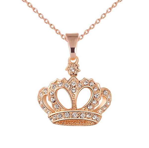 fashion gold plated crystal crown pendant necklace rhinestone crown wedding jewelry bride women girls chain necklaces, Silver
fashion gold plated crystal crown pendant necklace rhinestone crown wedding jewelry bride women girls chain necklaces, Silver