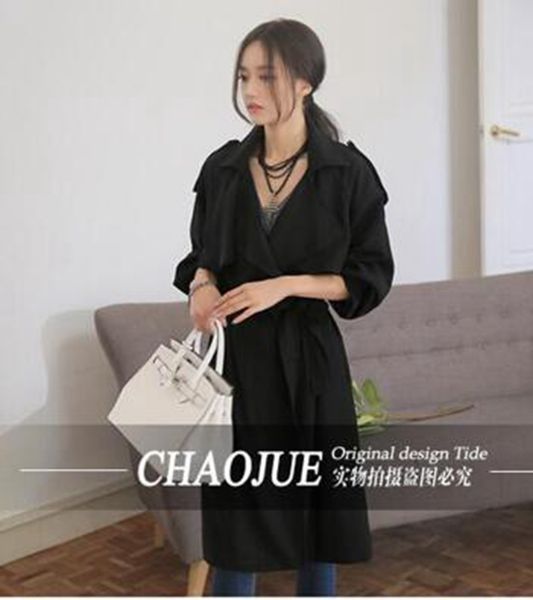 woman in the spring and autumn period and the han edition boutique british elegant long thin raglan sleeve trench coat / s-4xl, Black
woman in the spring and autumn period and the han edition boutique british elegant long thin raglan sleeve trench coat / s-4xl, Black