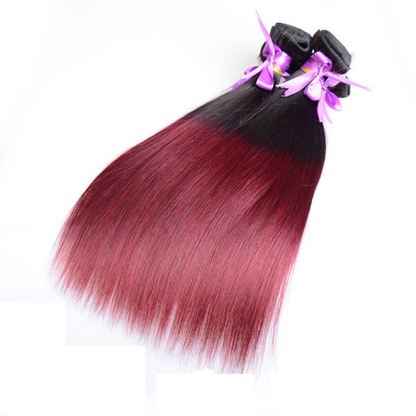 Brazilian Virgin Human Hair Ombre 1b/99j Unprocessed Remy Straight Hair Weaves Double Wefts 100g/Bundle 3bundle/lot Can be Dyed Bleached
Brazilian Virgin Human Hair Ombre 1b/99j Unprocessed Remy Straight Hair Weaves Double Wefts 100g/Bundle 3bundle/lot Can be Dyed Bleached