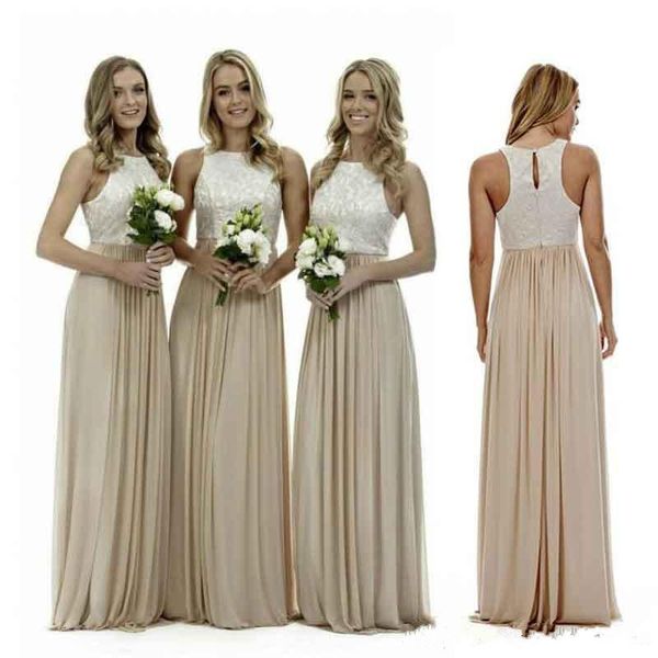 2017 new elegant champagne chiffon crew neck lace applique long bridesmaid dresses ruffle floor length party prom evening dresses, Blue;red
2017 new elegant champagne chiffon crew neck lace applique long bridesmaid dresses ruffle floor length party prom evening dresses, Blue;red