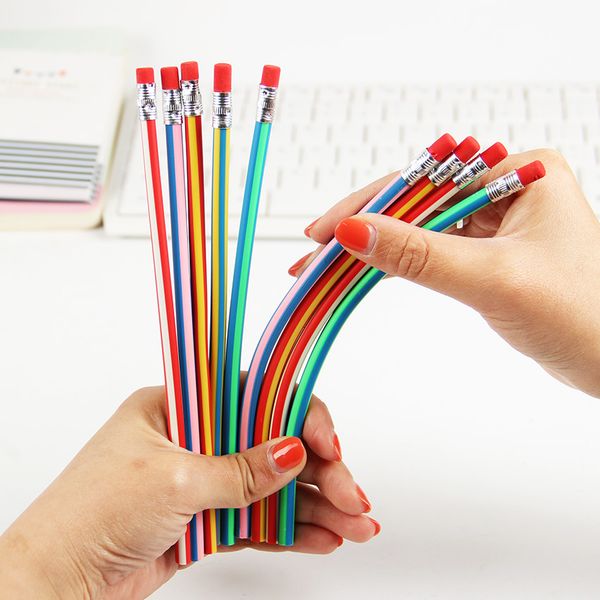 10pcs cute stationery colorful magic bendy flexible soft pencil with eraser student school office use 1707006
10pcs cute stationery colorful magic bendy flexible soft pencil with eraser student school office use 1707006
