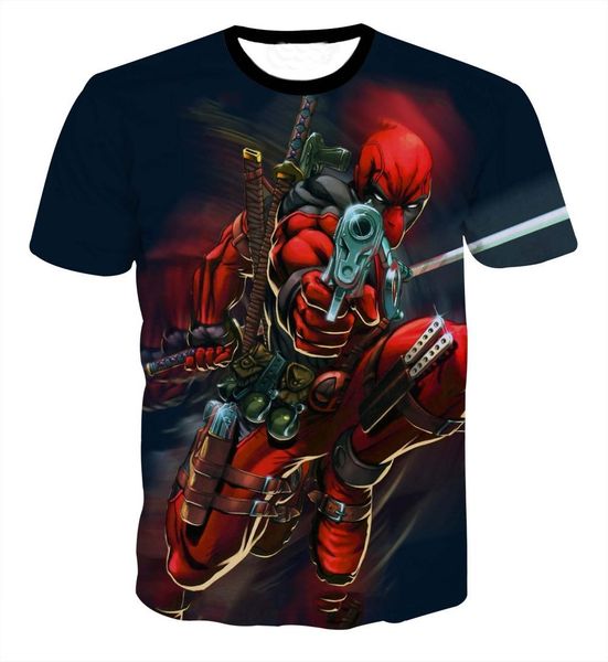 2017 Новый дизайн мультфильм аниме Deadpool t shirt Мужская футболка Hipster 3d майка летние Мо
2017 Новый дизайн мультфильм аниме Deadpool t shirt Мужская футболка Hipster 3d майка летние Мо