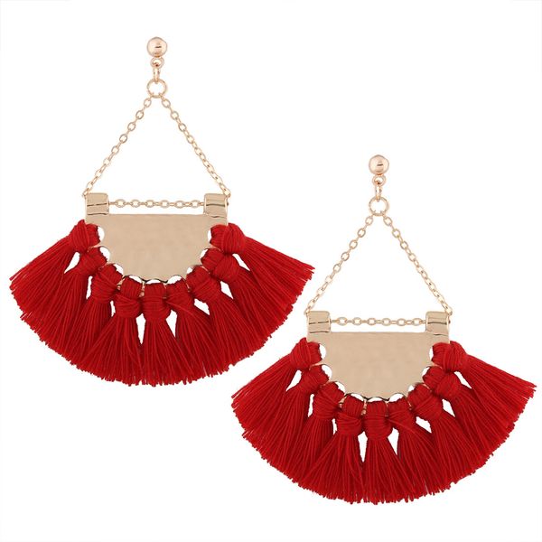 new vintage brand cotton tassel stud earrings for women fashion jewelry 2017 gold metal earrings pendant statement brincos, Golden;silver
new vintage brand cotton tassel stud earrings for women fashion jewelry 2017 gold metal earrings pendant statement brincos, Golden;silver