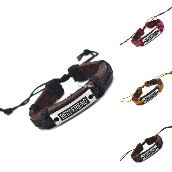 wholesale-2015 friend genuine leather letter charm bracelet cuff braided wrap bracelet & bangles fashion for women men gifts, Golden;silver
wholesale-2015 friend genuine leather letter charm bracelet cuff braided wrap bracelet & bangles fashion for women men gifts, Golden;silver