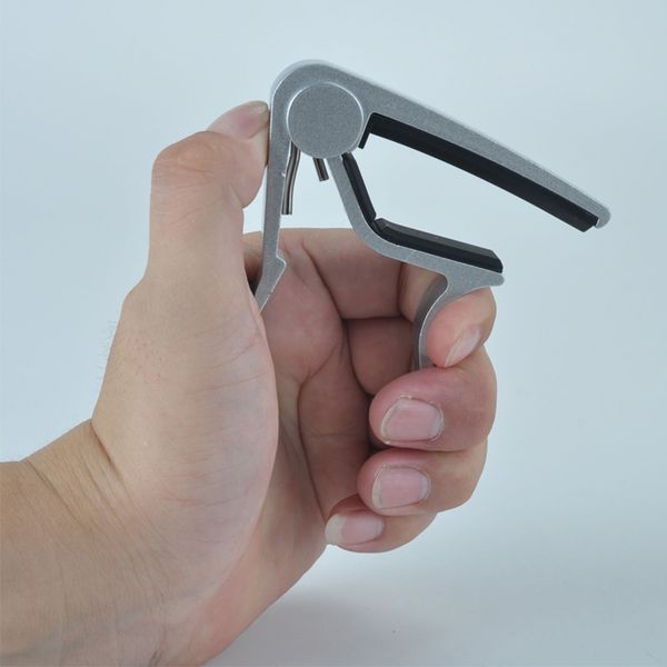 silver single-handed guitar capo quick change trigger capos guitarr accessories-aluminum
silver single-handed guitar capo quick change trigger capos guitarr accessories-aluminum