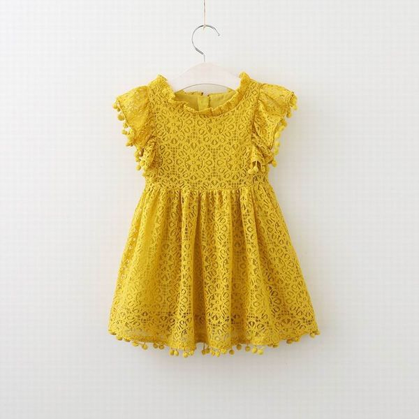 retail 2017 summer new girl dress flare sleeve lace pom pom princess dress children clothing e70424, Red;yellow
retail 2017 summer new girl dress flare sleeve lace pom pom princess dress children clothing e70424, Red;yellow