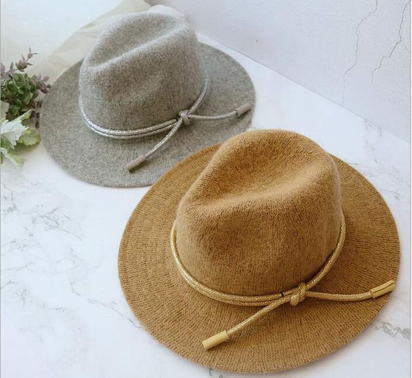 new arrival wool hat female autumn and winter warm jazz hat knitting wool hat korean travel leather stitching big along the hats, Blue;gray
new arrival wool hat female autumn and winter warm jazz hat knitting wool hat korean travel leather stitching big along the hats, Blue;gray