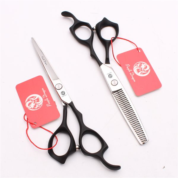 6'' 17.5cm japan 440c black handle professional human hair scissors cutting and thinning scissors barber"s shears salon tools
6'' 17.5cm japan 440c black handle professional human hair scissors cutting and thinning scissors barber"s shears salon tools