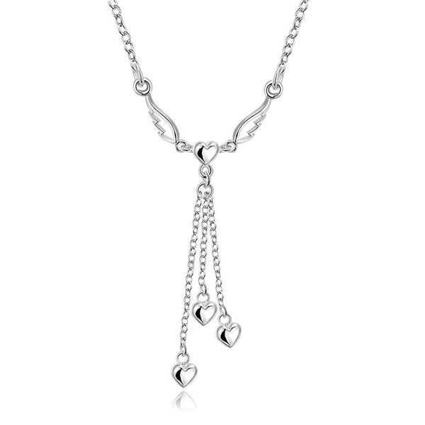 wedding Chain sterling silver plated jewelry necklace for women WN728,nice 925 silver Pendant Necklaces with chain
wedding Chain sterling silver plated jewelry necklace for women WN728,nice 925 silver Pendant Necklaces with chain