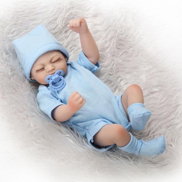 26cm full body silicone reborn babies 11 inch simulation baby reborn dolls juguetes brinquedos closed eye with magnetic pacifier
26cm full body silicone reborn babies 11 inch simulation baby reborn dolls juguetes brinquedos closed eye with magnetic pacifier
