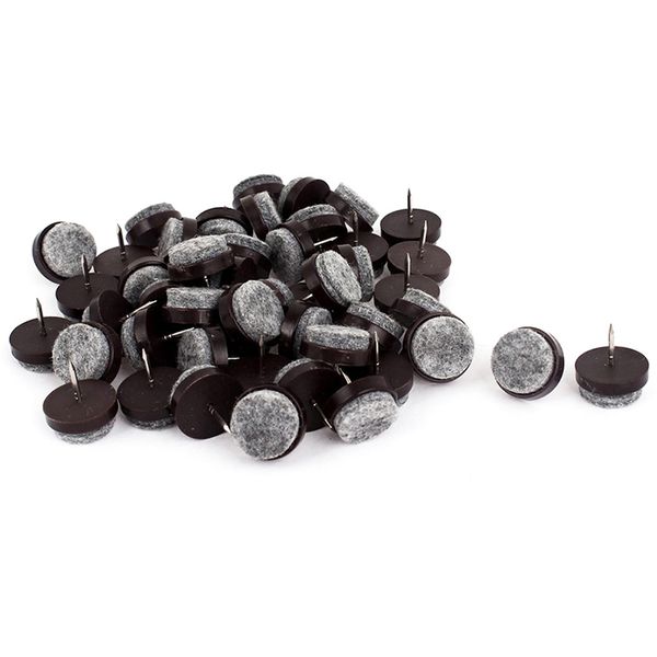 wholesale- new arrival 50pcs 20mm table chair feet legs glides skid tile felt pad floor nail protector as0028