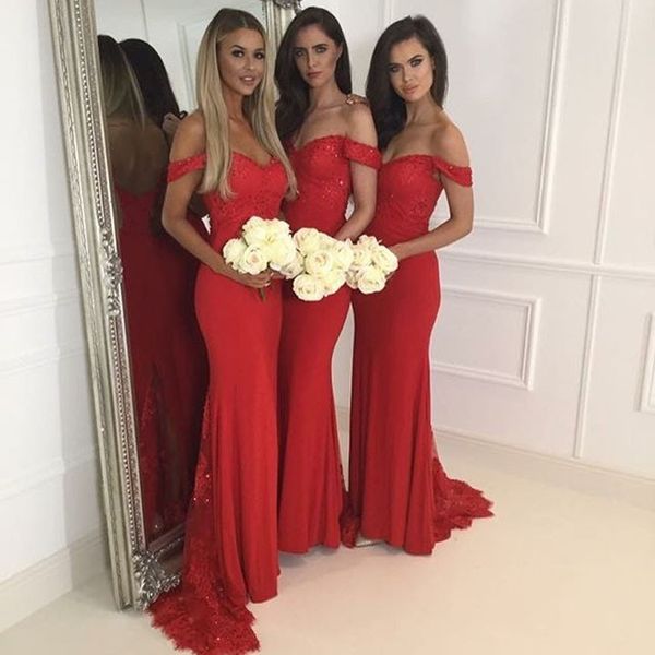 fashion red off the shoulder sweetheart appliqued beaded short sleeve mermaid bridesmaid dresses 2017 vestidos prom party gowns, White;pink
fashion red off the shoulder sweetheart appliqued beaded short sleeve mermaid bridesmaid dresses 2017 vestidos prom party gowns, White;pink