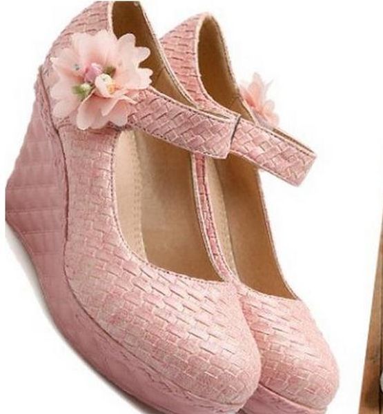 end of the spring and autumn shoes thick wedge lighter single round head high heels shoes, Black
end of the spring and autumn shoes thick wedge lighter single round head high heels shoes, Black