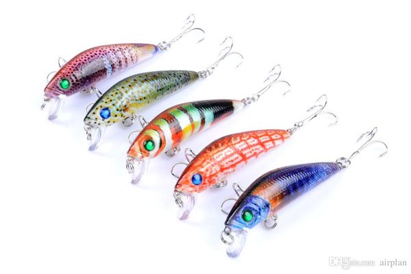 5pcs of plastic fake lures fish bionic fishing lure artificial bait hard fishing tackle crankbait pesca hooks
5pcs of plastic fake lures fish bionic fishing lure artificial bait hard fishing tackle crankbait pesca hooks
