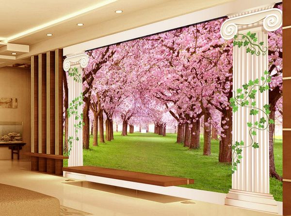 european romantic cherry tree background wall mural 3d wallpaper 3d wall papers for tv backdrop
european romantic cherry tree background wall mural 3d wallpaper 3d wall papers for tv backdrop