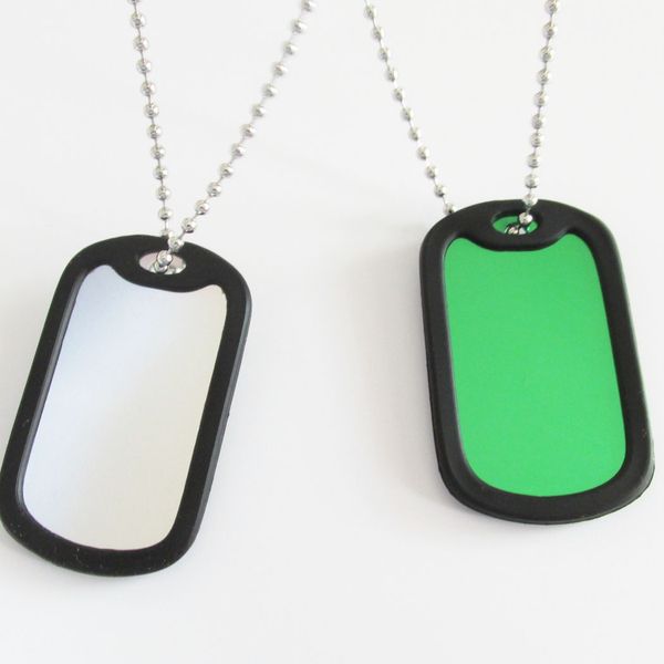 20pcs blank military dog tags, aluminum alloy blank army dog tags with silencer and bead chains
20pcs blank military dog tags, aluminum alloy blank army dog tags with silencer and bead chains