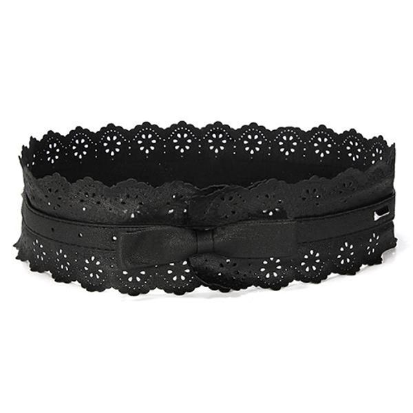 wholesale- 2016 womens pu leather hollow flowers lace bowknot wide waist waistband belts 8ojl, Black;brown
wholesale- 2016 womens pu leather hollow flowers lace bowknot wide waist waistband belts 8ojl, Black;brown
