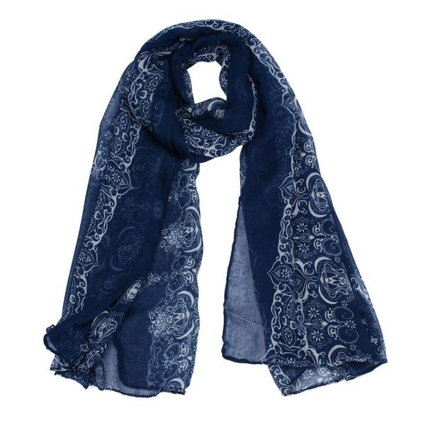 wholesale- sif 2016 spring women lady classical print scarf scarves sun protection gauze kerchief nov 30, Blue;gray
wholesale- sif 2016 spring women lady classical print scarf scarves sun protection gauze kerchief nov 30, Blue;gray
