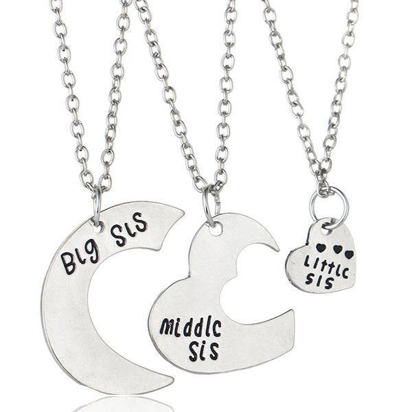 split heart pendant necklaces friends necklace big middle little jewelry for girls chrismas gift whosale, Silver
split heart pendant necklaces friends necklace big middle little jewelry for girls chrismas gift whosale, Silver
