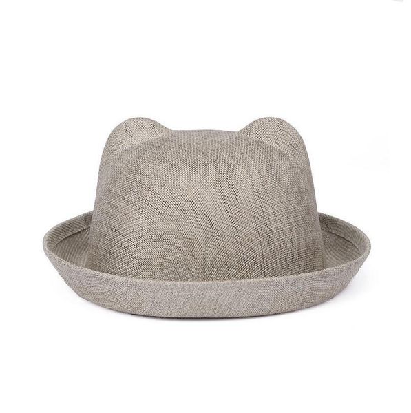 spring and summer linen web hat ladies flanging hat tide female cat ear bowl cap wmb004, Blue;gray
spring and summer linen web hat ladies flanging hat tide female cat ear bowl cap wmb004, Blue;gray