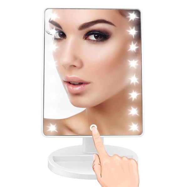 360 degree rotation touch screen makeup mirror cosmetic folding portable compact package with 16/22 led makeup tools with usb charge
360 degree rotation touch screen makeup mirror cosmetic folding portable compact package with 16/22 led makeup tools with usb charge