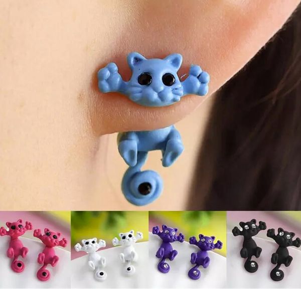 new fashion women's girl's cat puncture ear stud piercing earrings crystal alloy cute ga12 ing, Golden;silver
new fashion women's girl's cat puncture ear stud piercing earrings crystal alloy cute ga12 ing, Golden;silver