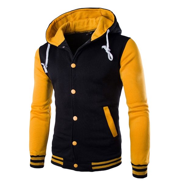 wholesale- 2016 fashion men hooded baseball jacket men winter slim hoodie mens slim fit jacket brand stylish college jacekt veste homme w0, Black
wholesale- 2016 fashion men hooded baseball jacket men winter slim hoodie mens slim fit jacket brand stylish college jacekt veste homme w0, Black