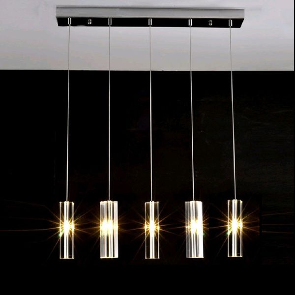 Hanging Dining Room Lamp Led Pendant Lights Modern Kitchen Lamps Dining Table Lighting For Dinning Room Clothing Store Crystal Pendant Light