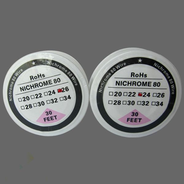 Nichrome 80 Wire Heating Resistance Coil Wick 30 Feet Spool AWG 22 24 26 28 30 32 Gauge for DIY Atomizer DHL Free
Nichrome 80 Wire Heating Resistance Coil Wick 30 Feet Spool AWG 22 24 26 28 30 32 Gauge for DIY Atomizer DHL Free