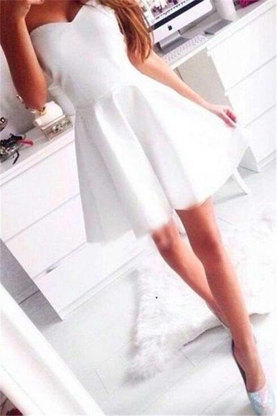 simple design mini cocktail dresses sweetheart satin a line short prom dresses party gowns custom size, Black
simple design mini cocktail dresses sweetheart satin a line short prom dresses party gowns custom size, Black