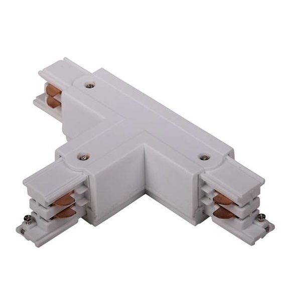 3 Phase Circuit Connectors 4 Wire Rail Connector Global Track System Middle Feed Rail Joiner Track Lighting