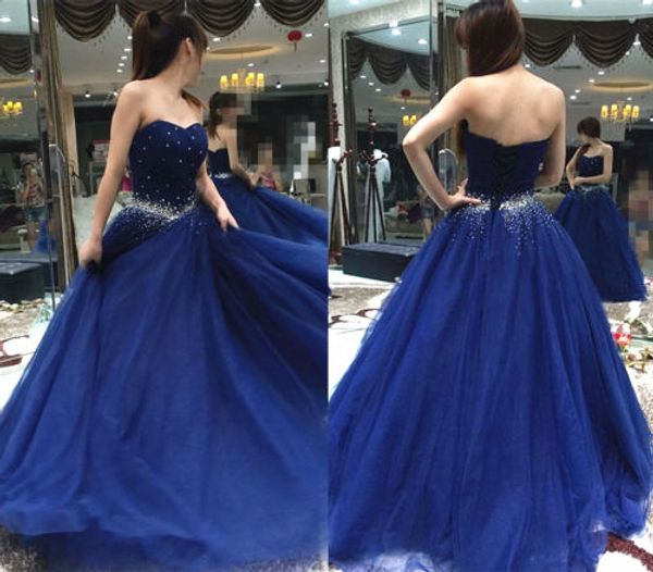 blue prom dresses sweetheart diamonds beads tulle a line 2020 new gorgeous party gowns women formal dresses custom size, Black
blue prom dresses sweetheart diamonds beads tulle a line 2020 new gorgeous party gowns women formal dresses custom size, Black